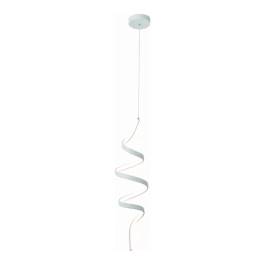 Pendente LED 3000K 29W Bivolt Ø16x55cm Metal e Silicone Branco