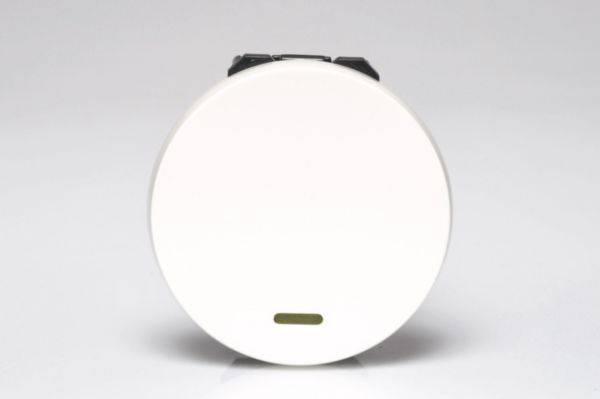Interruptor Simples Led 16A 2M Redondo Branca Arte