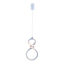 Pendente LED 3000K 16W Bivolt 26x15x9cm Metal e Silicone Branco