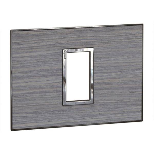 Placa 1 Posto 4X2 Quadrados Grey Oak Arteor