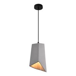 Pendente 29x15x10cm Metal e Concreto Cinza