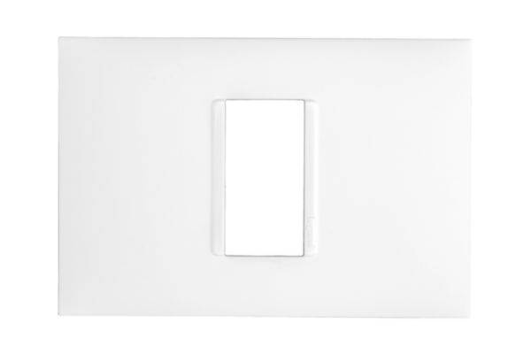 Placa 1 posto 4X2 Branco - Pial Plus+