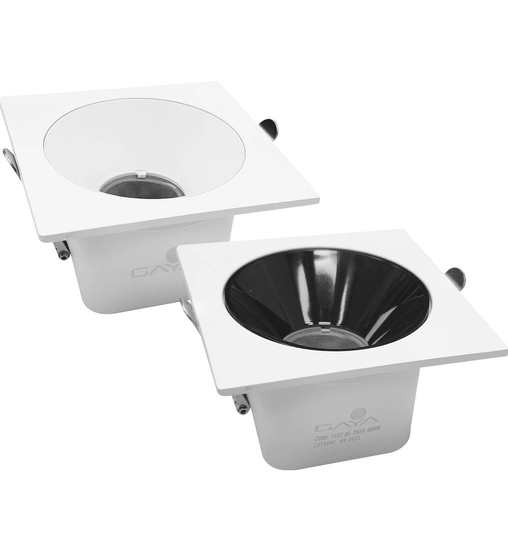 SPOT MIRA EMBUTIR QUADRADO BRANCO 18W IRC 90