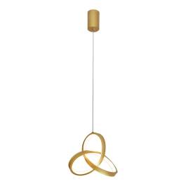Pendente LED 3000K 20W Bivolt Ø20cm Metal Dourado