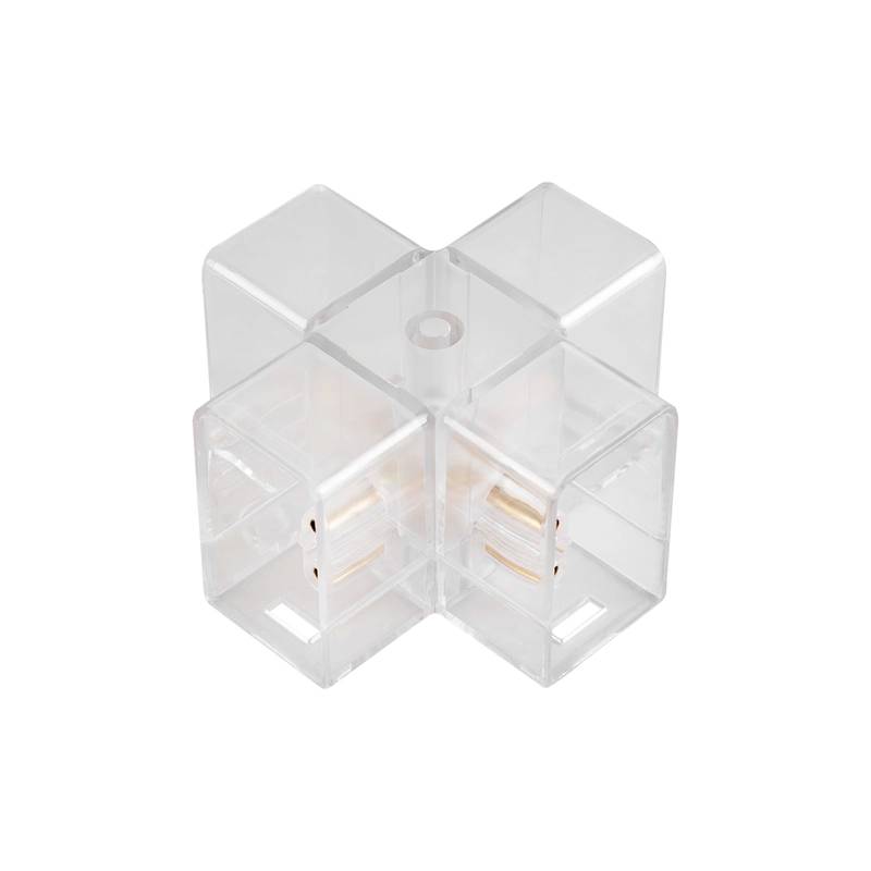 Juncao X Para Perfil T5 Honey Abs Transparente