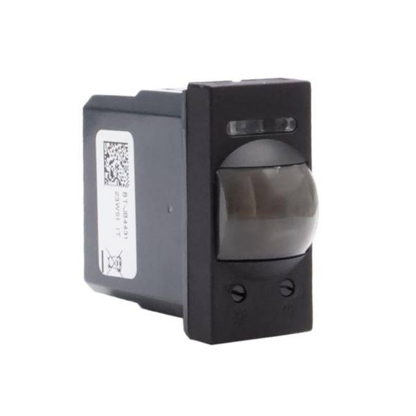 Matixgo - Sensor de presença IR 3 fios 1M preto - Infravermelho passivo - Ângulo 120° - Montagem encastrada