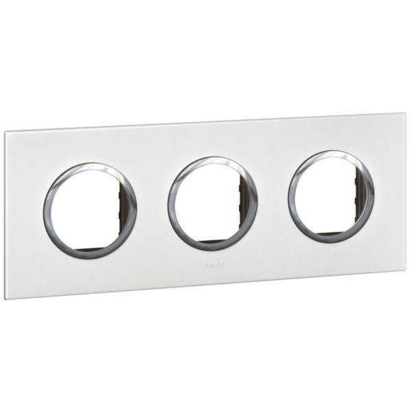 Arteor - Placa 3x2 modulos redondos white - Instalação à face - Plástico termoplástico - Proteção IP40