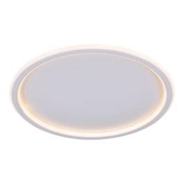 Plafon de Sobrepor LED Redondo 3000K 49W Bivolt Ø40cm Metal e Silicone Branco