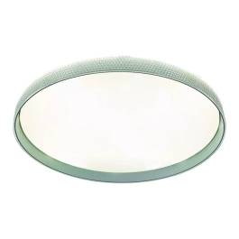 Plafon de Sobrepor LED Redondo 3000K/4500K/6500K Multitemperatura 60W Bivolt Ø40x7,6cm Metal e Acrílico Cinza