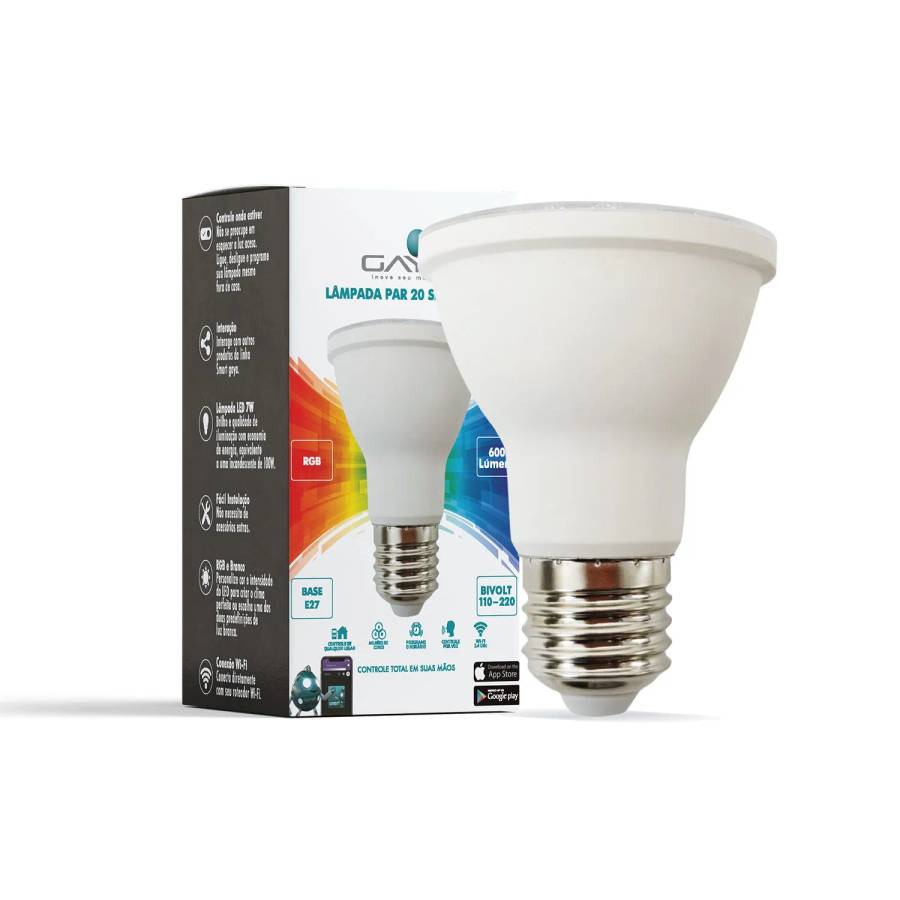 LÂMPADA PAR 20 SMART 7W