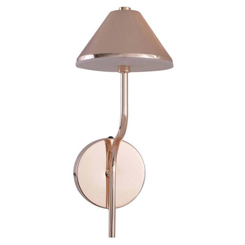 Arandela Led Ferro Acrilico Dourado 5w 3000k