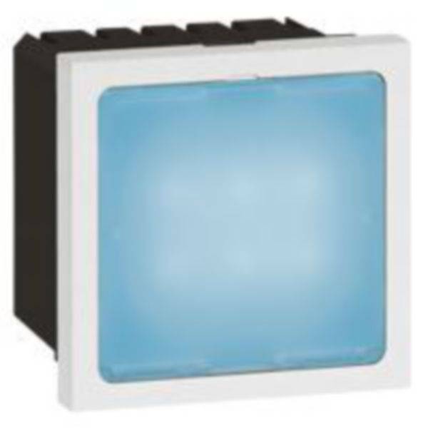 Sinalizador Difusor Led Azul 2M Quadrado Branca Arteor