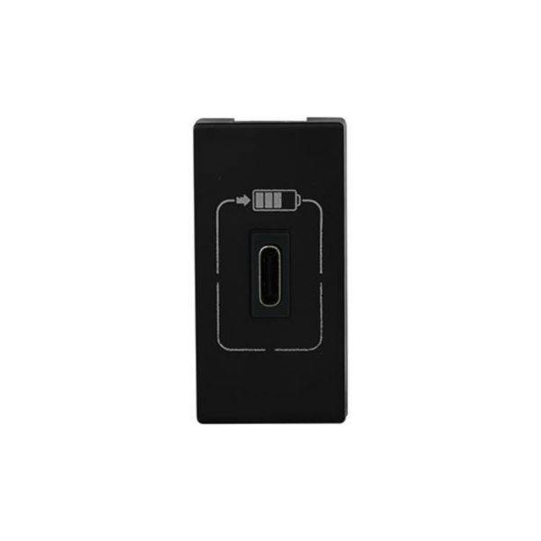 Carregador 1X USB Tipo C 1500Ma 1M Preta - Pial Plus+