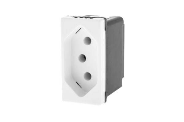 Pc 2P+T 10A 250V Ba Branco - Pial Plus+