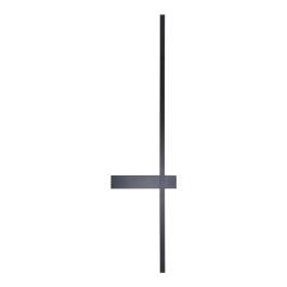 Arandela de Parede LED 3000K 15W Bivolt 80x20x3cm Metal e Silicone Preto