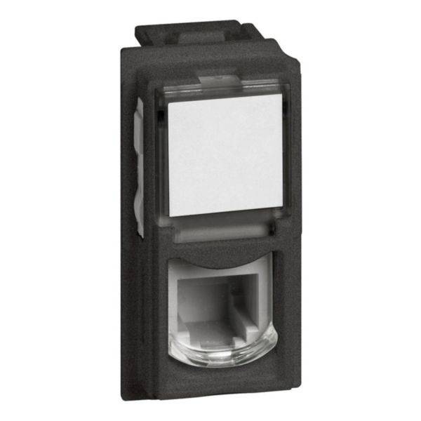 Tomada Telefone RJ11 1M Black - Living Now