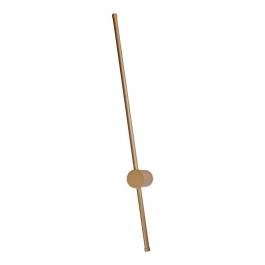 Arandela de Parede LED 3000K 8W Bivolt 80cm Metal e Silicone Dourado