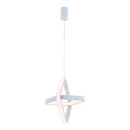 Pendente LED 3000K 24W Bivolt Ø22cm Metal e Silicone Branco