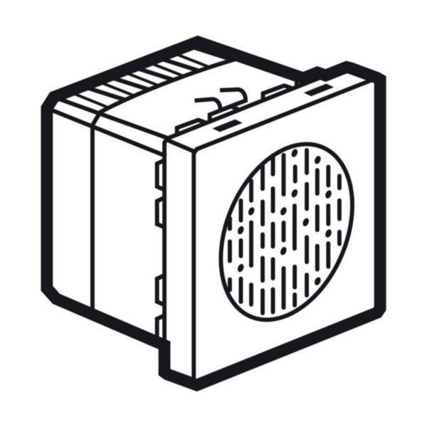 Campainha Eletro 1Melodia  230V 2M Quadrado Branca Arteor