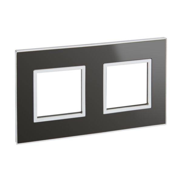Placa 2X2 Módulos Quadrados Black Reflective Arteor