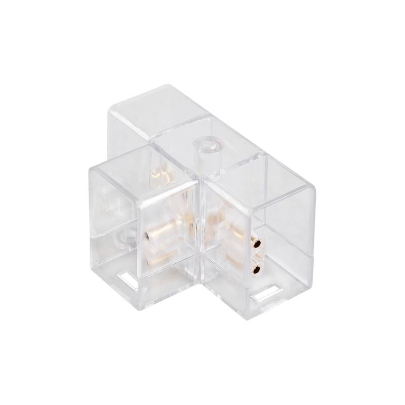 Juncao T Para Perfil T5 Honey Abs Transparente