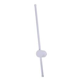 Arandela de Parede LED 3000K 12W Bivolt 60cm Metal e Silicone Branco