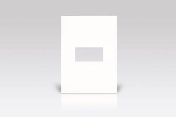 Placa 1 Posto 4X2 Quadrados White Arteor