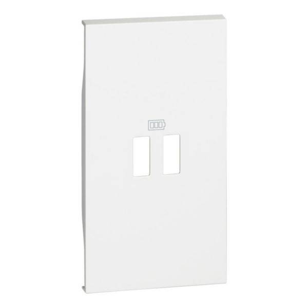 Tampa Para Tomada Carregador USB 2M White - Living Now