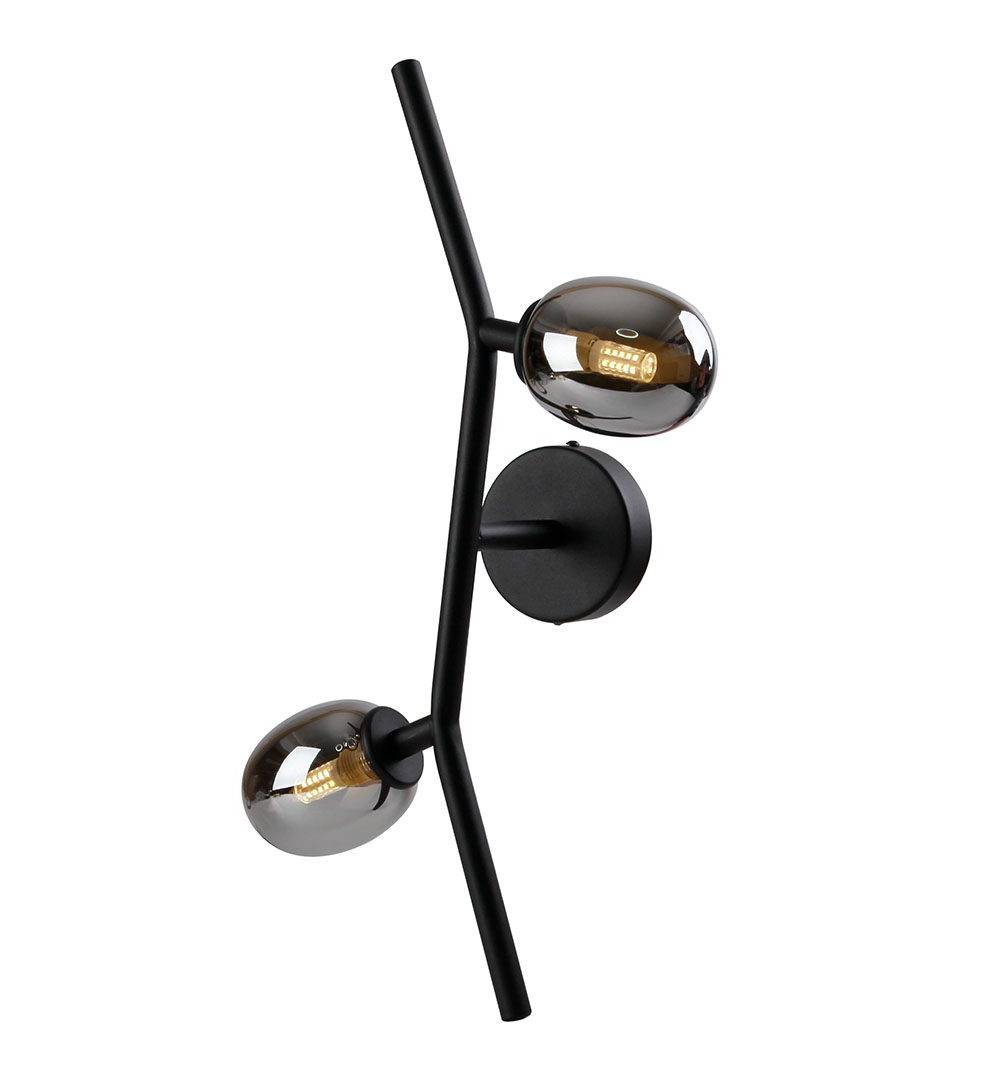 Arandela Olive Preto com Fumê