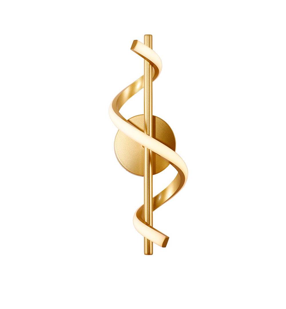 Arandela Spirale Dourado