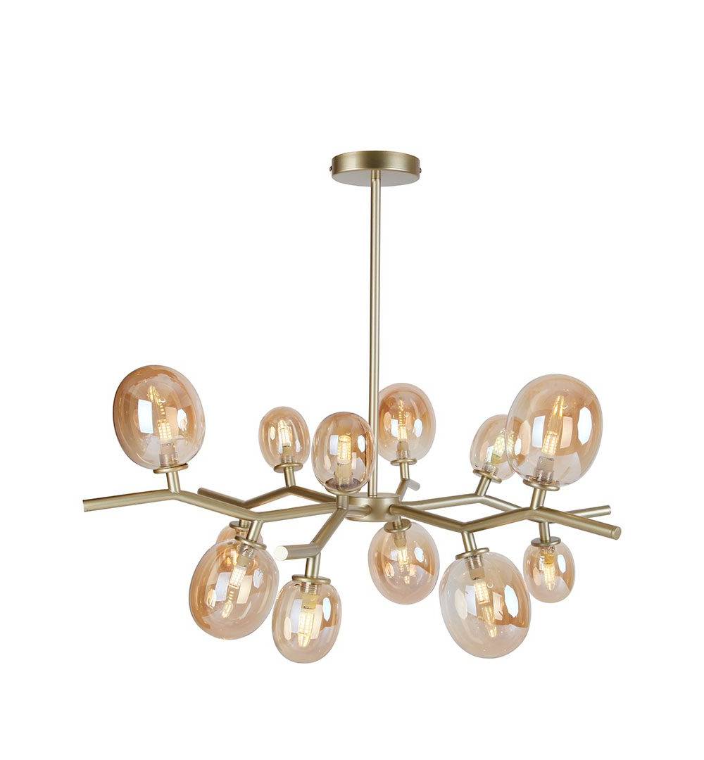 Pendente Olive Dourado com Âmbar