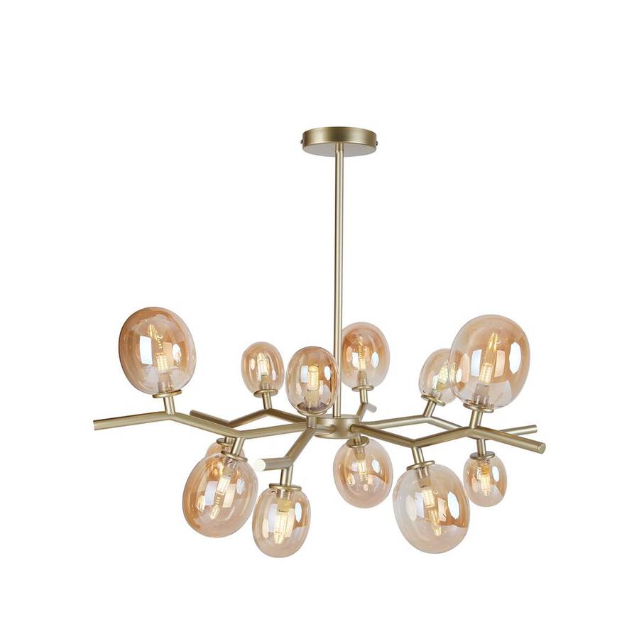 Pendente Olive Dourado com Âmbar